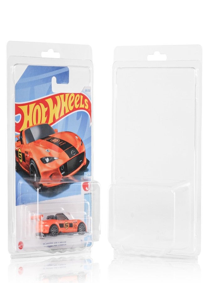 Baskiss 36 Pack Clear Protector Cases for Model Cars, Clamshell Display Holder, Protective Packs Vehicle Blister Pack Covers Compatible with Hot Wheels for Storage (36) - Image 1